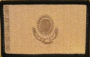 Parche de bandera de Kazajstán con gancho y sujetador de bucle moral militar bronceado versión #02 - Imagen 1 de 1