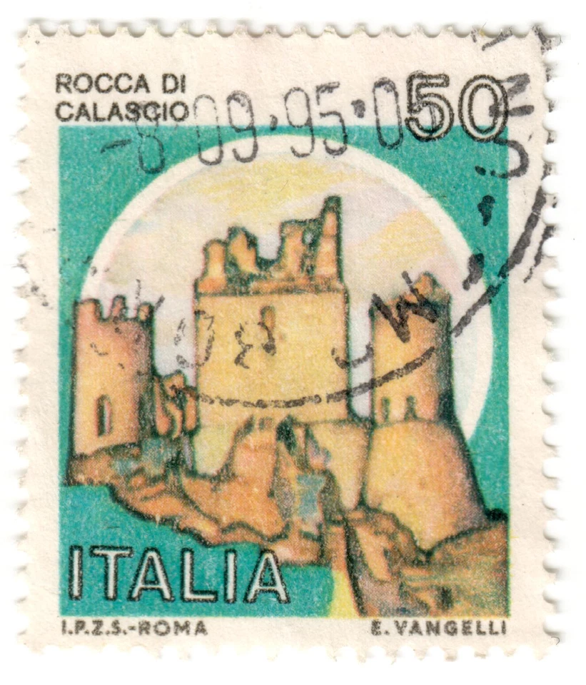 Italy - 1980 - Castles - 50L - Used - #1 - Image 1 of 1