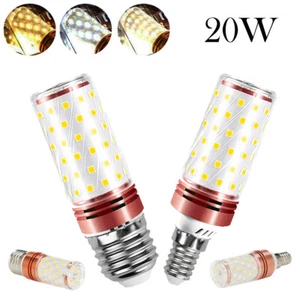 E27 E14 20w Tricolor Led Bulb 3000k 4000k 6000k 220v/110v White Light 120v Corn - Picture 1 of 15