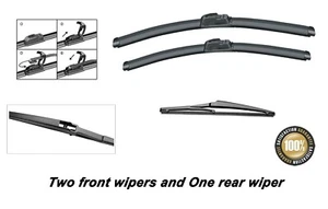 Mitsubishi Colt 2004-2008 Brand New Front and Rear windscreen wiper blades - Picture 1 of 5