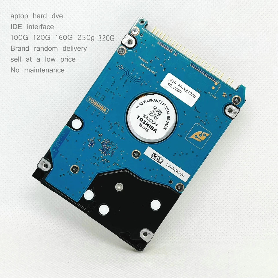 Toshiba Hitachi Fujitsu Samsung Seagate 100G 120G 160G 250G 320G IDE Notebok HDD - Image 1 of 4