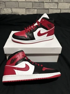 Size 6 - Jordan 1 Mid 'Gym Red Black White' | Fast Dispatch | - Picture 1 of 11
