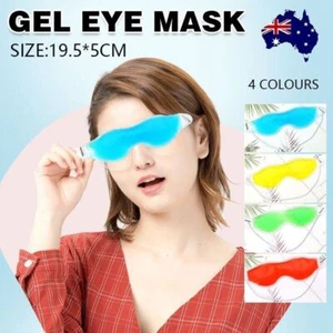 Relaxing Gel Eye Mask Cold Pack Warm Hot Heat Ice Cool Pad Puffiness Headache AU - Picture 1 of 20