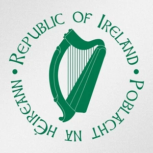 Calcomanía adhesiva de vinilo de arpa República de Irlanda (ia) - Imagen 1 de 9