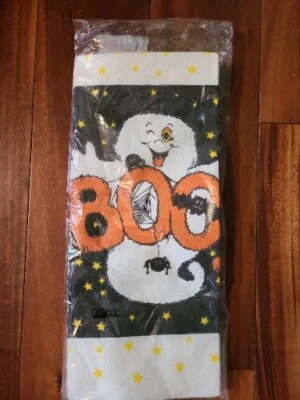 Mantel de papel vintage de Halloween GHOST BATS BOO por arte en papel fiesta de Halloween Foto 1 de 4