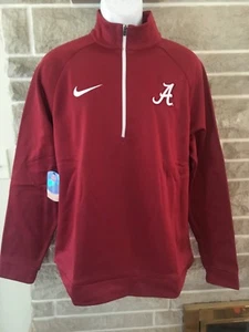 Men's Nike Alabama Crimson Tide Quarter-Zip Therma Top Mens Size L $75 - Picture 1 of 3