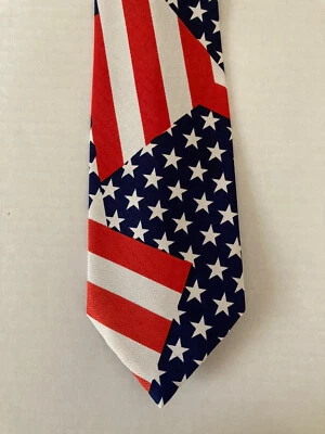 Corbata renacentista para hombre de poliéster hecha a mano bandera americana Foto 1 de 4