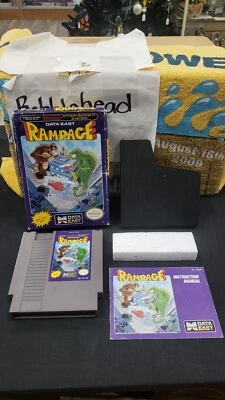 CIB RAMPAGE NINTENDO NES VIDEO GAME COMPLETE IN BOX W/ PROTECTOR CASE - Image 1 of 4