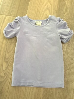 Top Matilda Jane Niñas Lila Periwinkle Manga Corta Acanalado Talla 2 Mezcla de Algodón Foto 1 de 4