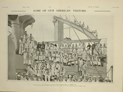 1903 PRINT CREW OF UNITED STATES BATTLE SHIP IN SUMMER RIG | eBay
