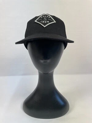 Salty Crew Sea Line Trucker Hat Mens OSFM Black Retro Patch Logo Snapback Cap - Image 1 of 4