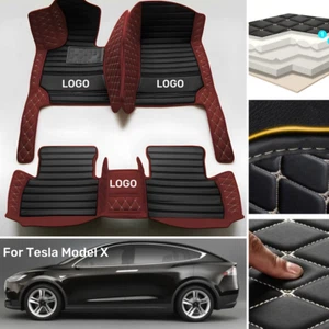 For Tesla Model X 2015-2024 Carpets Waterproof Auto Cargo Liner Car Floor Mats - Picture 1 of 31