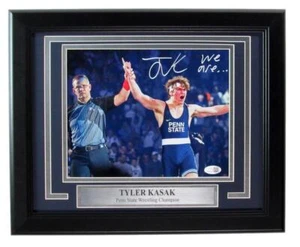 Tyler Kasak Penn State Wrestling Autographed 8x10 Photo Framed JSA 195723 - Picture 1 of 4