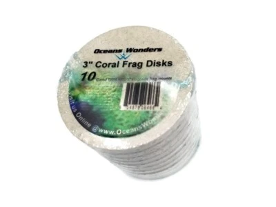 Oceans Wonders XXL 3" Coral Frag Disk 10pc