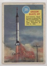 1963 Topps Popsicle Space Cards Grissom blasts off #29 0s4