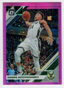 Giannis Antetokounmpo 2019-20 Donruss Optic #81 Hyper Pink Prizm - Imagen 1 de 2