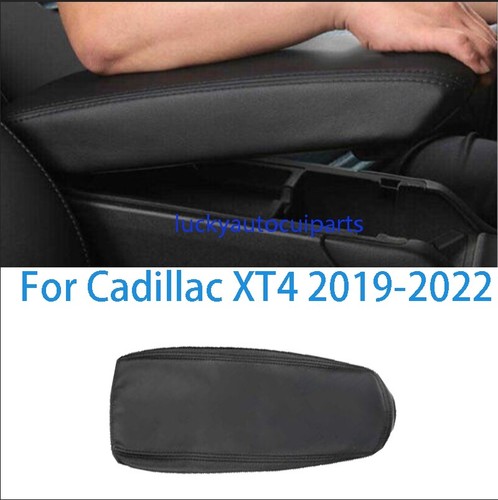 Center Console Lid Arm Rest Cover Cushion Pad Black For Ford