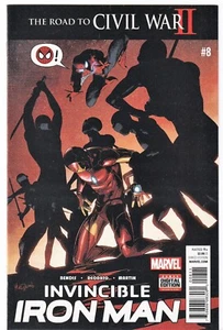 INVINCIBLE IRON MAN #8 (2016) BENDIS / DEODATO 1st print ~ UNREAD NM - Picture 1 of 2