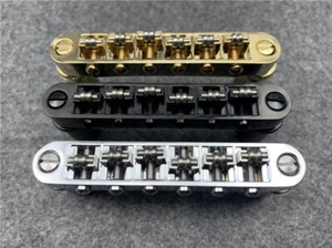 Guitar Roller Saddle Tune-O-Matic Bridge Les Paul LP M8 Threaded Posts USA - Picture 1 of 8