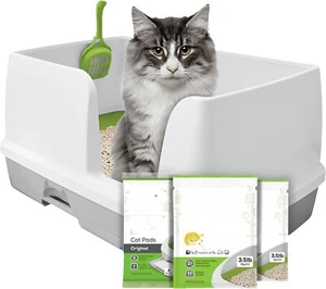 Non Clumping Litter System, Breeze XL All in-One Clean Multi Cat Box -18 lb. Box - Picture 1 of 11