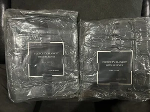 Wearable Blanket with Sleeves/Arms Fleece One Size X2 - Picture 1 of 4
