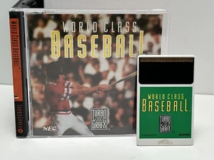 World Class Baseball (TurboGrafx-16, 1989) - Good Condition - Complete CIB - Picture 1 of 9