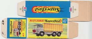 Matchbox Superfast No. 47A DAF Tipper Truck unfolded, printing fresh "H" box - Picture 1 of 2