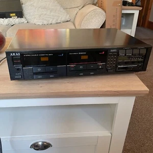 RARE 1986 AKAI HX-A451W Double Cassette Deck Separate HX A451W - Picture 1 of 14