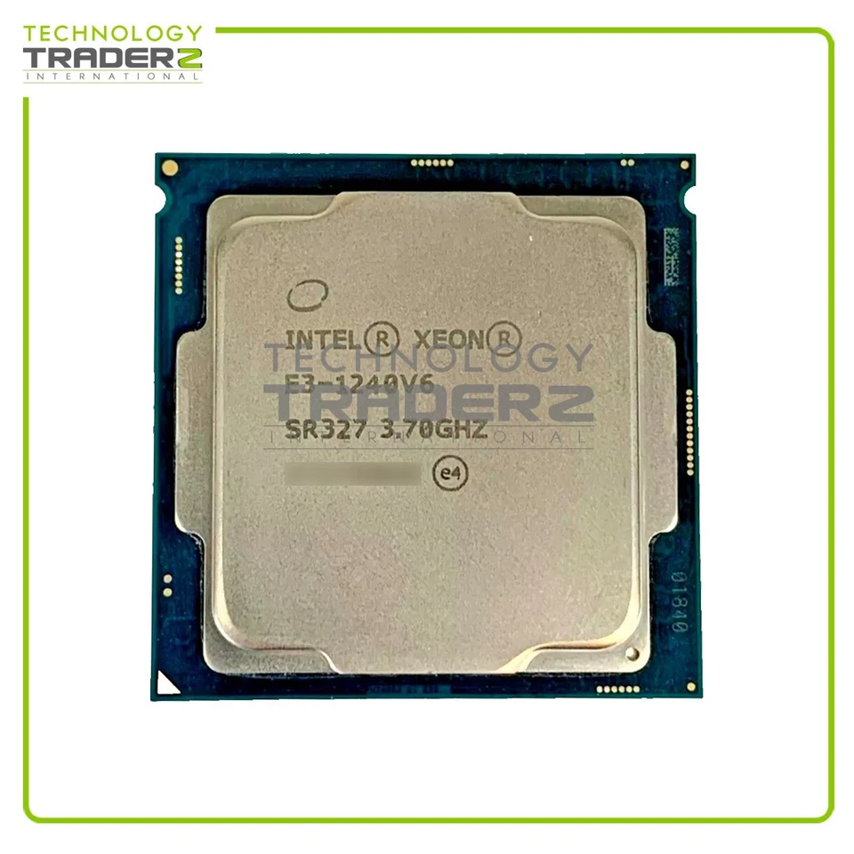 SR327 Intel Xeon E3-1240 v6 Quad-Core 3.70GHz 8MB 72W Processor - Image 1 of 1