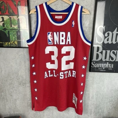 Camiseta Mitchell & Ness Hardwood Auténtica Magic Johnson NBA All Star 1990 Lakers Foto 1 de 4