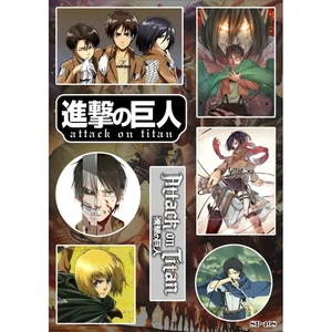 Attack on Titan Sticker Pack | Eren Yeager Mikasa Levi Ackerman Armin Arlert - Picture 1 of 1