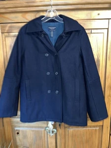 Chaquetón para mujer American Eagle Outfitters mezcla de lana azul doble pecho talla M - Imagen 1 de 15