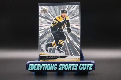2023-24 Upper Deck Series Extended Series - Charlie McAvoy #14 Outburst Parallel - Image 1 of 2