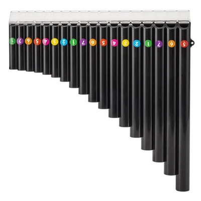 DEEKEC 18 Pipes Pan Flute C Key - Beginner-Friendly Instrument with Enhanced Mouthpi.