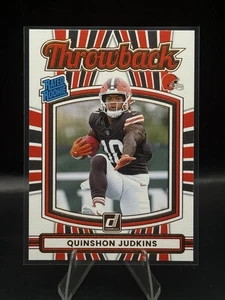 Quinshon Judkins RC 2025 Donruss - Rated Rookie Throwback Canvas SP - Browns - Picture 1 of 2