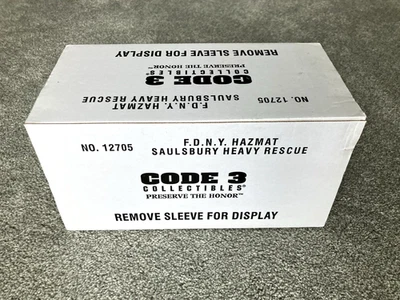 Code 3 FDNY Fire 1996 SAULSBURY/ HME Hazmat Company 1 Heavy Rescue  NIP #12705 - Image 1 of 4