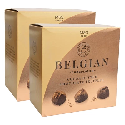 M&S Cocoa Dusted Chocolate Belgian Truffles 260g - Pack Of 2 - Image 1 of 4