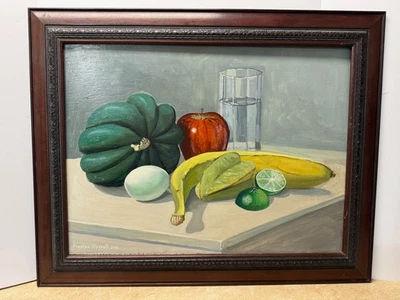 Preston Russell (1942-2021) Original Oil on Board Still Life Savannah GA Artist - Image 1 of 4