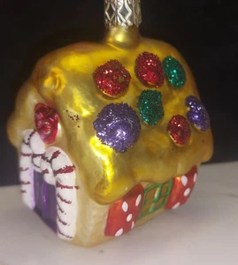 Sweet Retreat House Hand crafted Blown glass hand-painted Germany  Inge-Glas - Picture 1 of 9