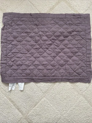 Falsa acolchada Pottery Barn lino belga diamante - figura - estándar Foto 1 de 3