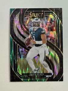 Amortiguador Prizm 2024 Panini Select #165 Jalen Hurts negro y verde - Imagen 1 de 2