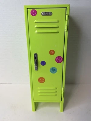 American Girl Truly Me Lime Green Metal Locker Doll Accessory with Books - Image 1 of 4
