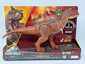 Jurassic World Battle Chompin' Carnotaurus Epic Attack Extreme Thrashing Mattel - Imagen 1 de 13