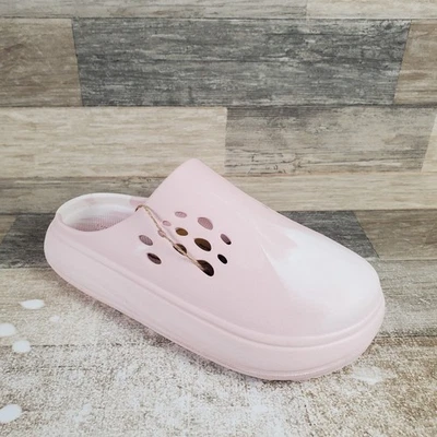 Sandalias de plataforma Steve Madden Current para mujer talla 7 M nude varios zuecos sin cordones Foto 1 de 4