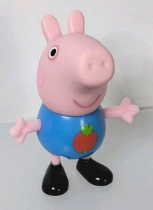 Peppa Pig Classroom Figure George in Blue Apple School Shirt - Picture 1 of 6