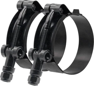2 Stück 2 Zoll Edelstahl T-Bolzen Schlauchschellen, Klemmenbereich 56-64 mm für 2"... - Bild 1 von 5