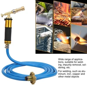 900‐1000°C Propano Soldadura Gas Fontanería Turbo Antorcha con Manguera N6TV - Imagen 1 de 11