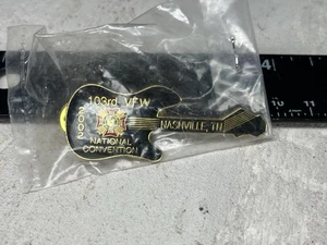 2002 VFW 103rd National Convention Pin – Guitar Shape Nashville TN Veteran - Picture 1 of 3