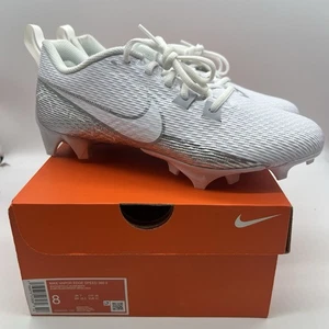 Nike Vapor Edge Speed 360 2 White Silver Football Cleats Men SZ 8 nby DA5455-102 - Picture 1 of 7