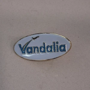 City of Vandalia Ohio Vintage Souvenir Travel Enamel Lapel Pin Dayton - Picture 1 of 4